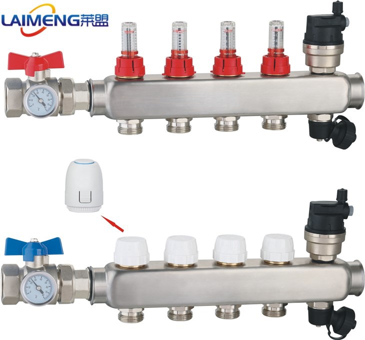 SS MANIFOLDS KIT WITH FLOWMETER
